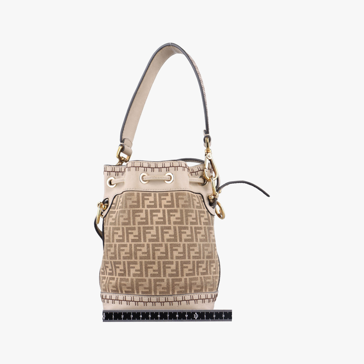 Vintage Fendi Mon Tresor Mini Bucket Beige Leather × Suede 8BS010 shoulderbag | stylenewstar