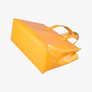 Pre-owned Louis Vuitton Wilshire PM Jaune Passion Vernis M91725 handbag | stylenewstar