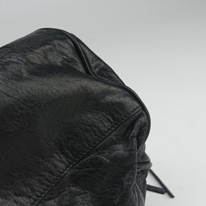 Pre-owned Balenciaga The Velo Black lambskin  handbag | stylenewstar