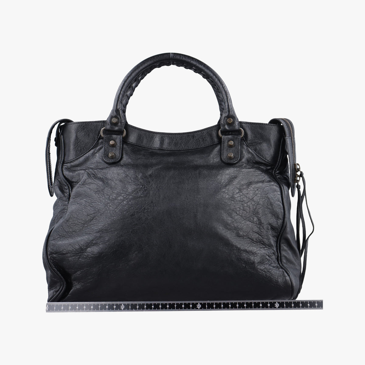 Pre-owned Balenciaga The Velo Black lambskin  handbag | stylenewstar