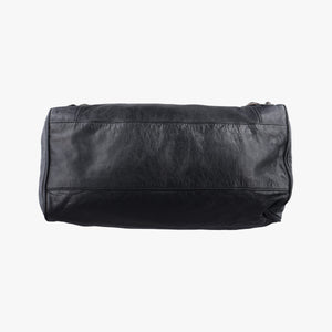 Pre-owned Balenciaga The Velo Black lambskin  handbag | stylenewstar