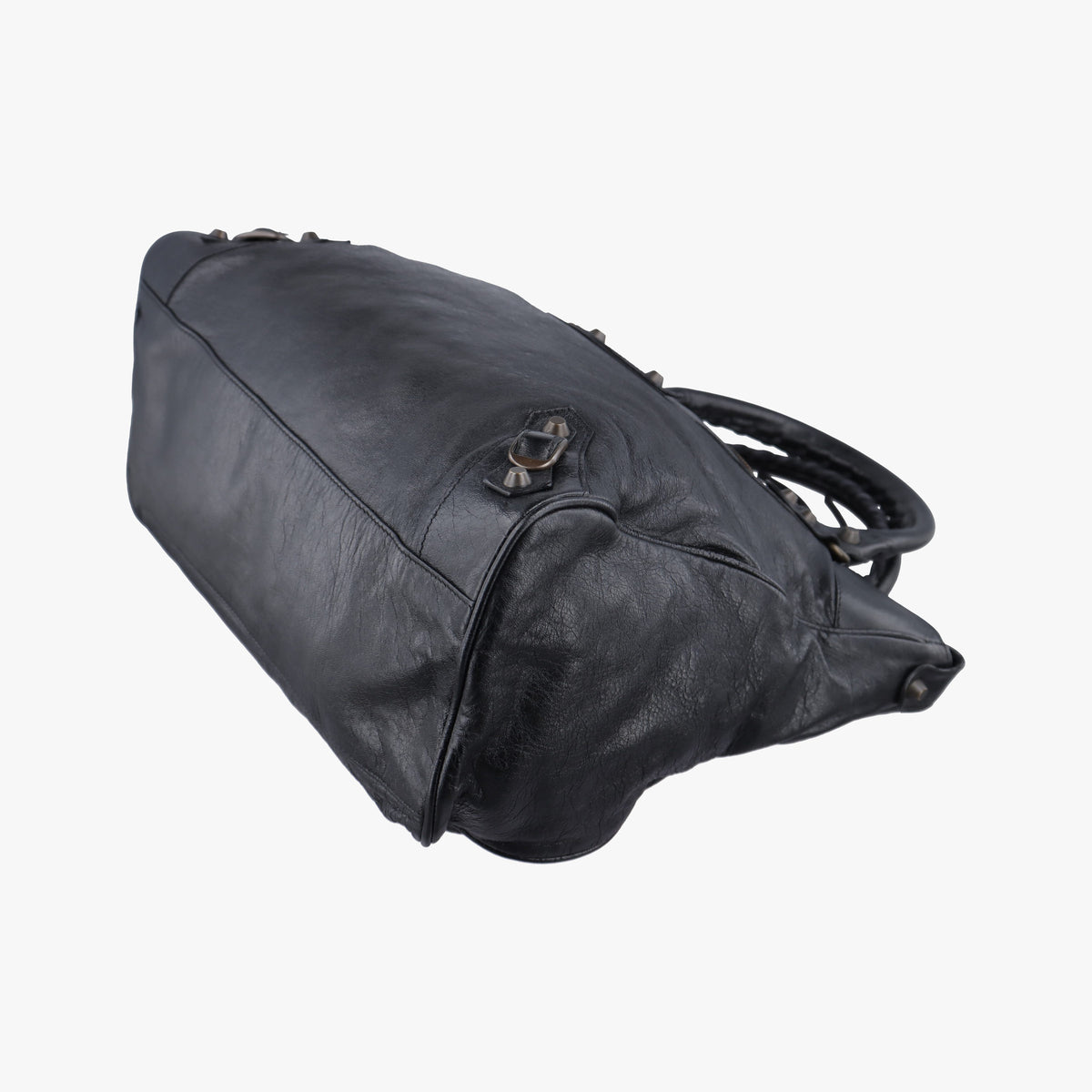 Pre-owned Balenciaga The Velo Black lambskin  handbag | stylenewstar