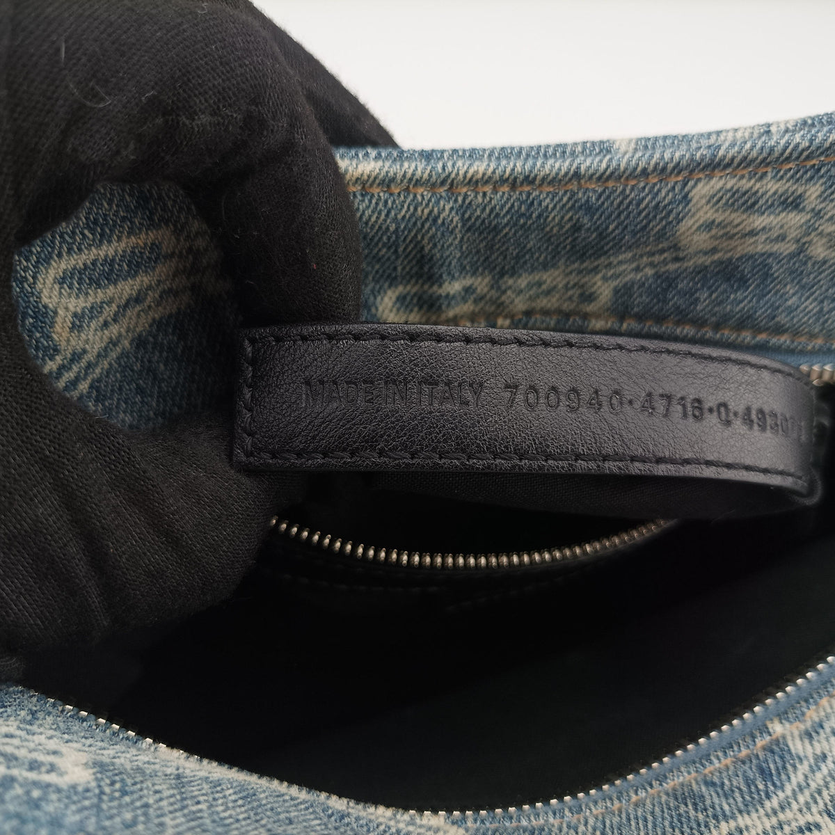 Pre-owned Balenciaga Neo Cagole Blue denim  shoulderbag | stylenewstar
