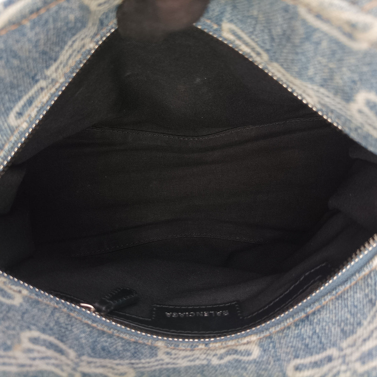 Pre-owned Balenciaga Neo Cagole Blue denim  shoulderbag | stylenewstar