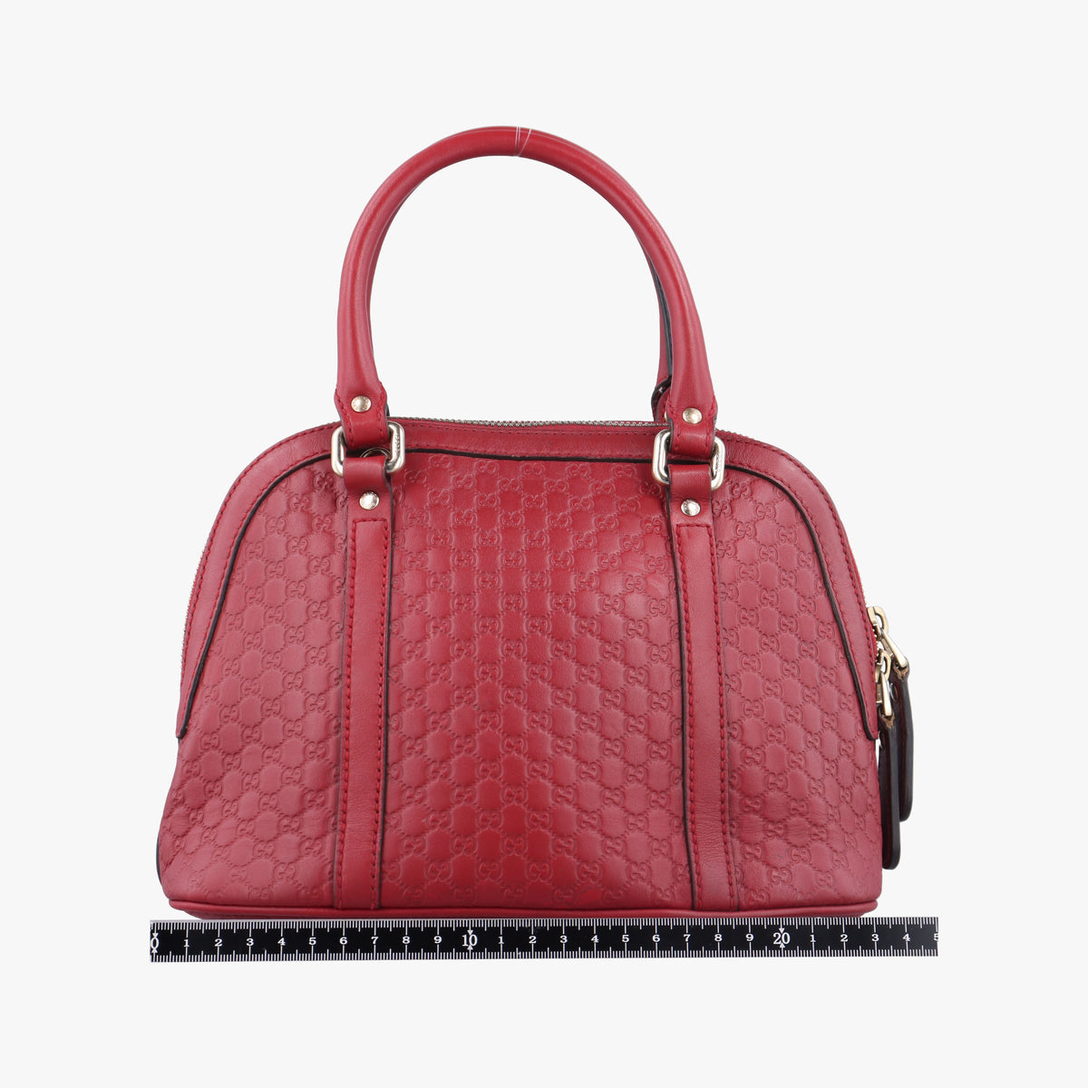 Pre-owned Gucci Microguccissima Red Leather 449654 shoulderbag | stylenewstar