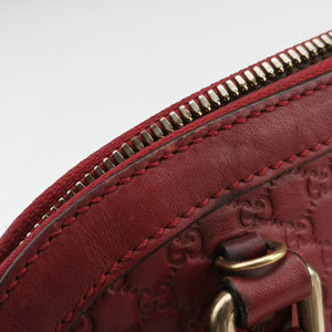 Pre-owned Gucci Microguccissima Red Leather 449654 shoulderbag | stylenewstar