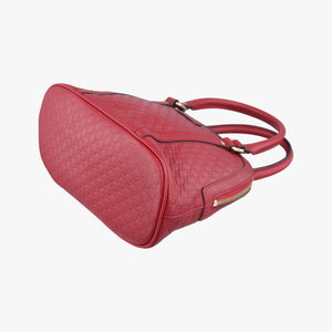 Pre-owned Gucci Microguccissima Red Leather 449654 shoulderbag | stylenewstar