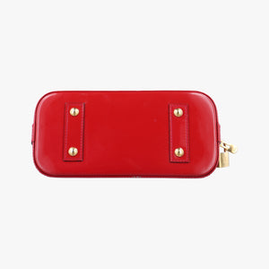 Pre-owned Louis Vuitton Alma BB pomme d'amour Vernis M90174 shoulderbag | stylenewstar
