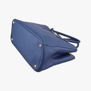 Pre-owned Prada Galleria Blue SAFFIANO Leather BN2274 shoulderbag | stylenewstar