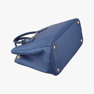 Pre-owned Prada Galleria Blue SAFFIANO Leather BN2274 shoulderbag | stylenewstar