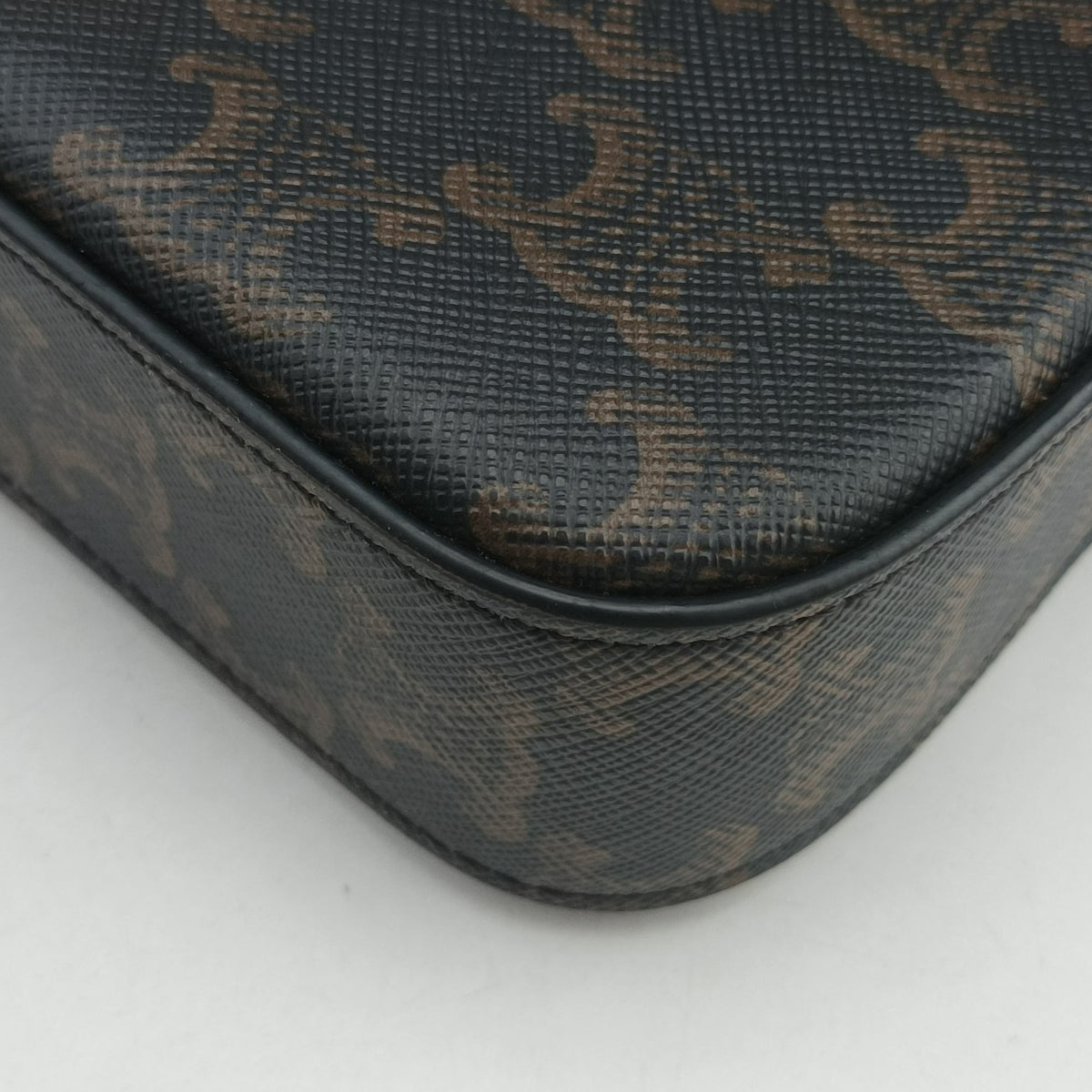 Pre-owned Celine Claude Triomphe Brown PVC coated canvas  shoulderbag | stylenewstar