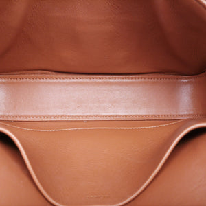 Pre-owned Celine Claude Triomphe Brown PVC coated canvas  shoulderbag | stylenewstar