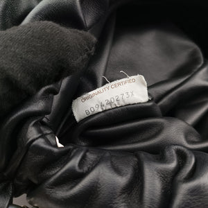 Pre-owned Bottega Veneta THE Chain Pouch Black lambskin  shoulderbag | stylenewstar