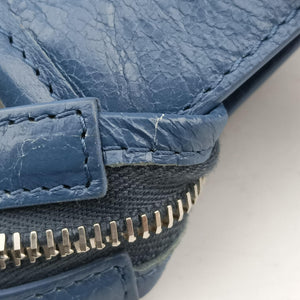 Pre-owned Balenciaga Classic City Mini Blue Lambskin  handbag | stylenewstar
