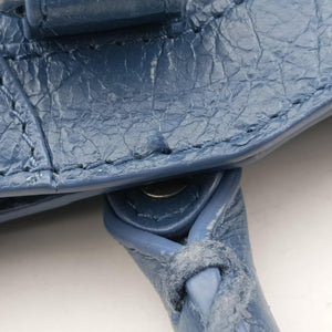 Pre-owned Balenciaga Classic City Mini Blue Lambskin  handbag | stylenewstar