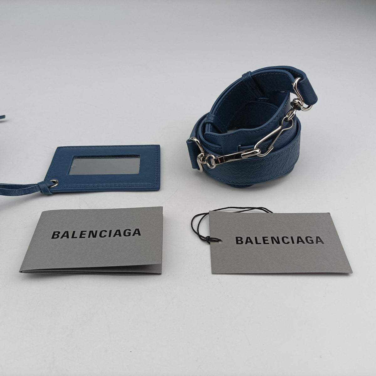 Pre-owned Balenciaga Classic City Mini Blue Lambskin  handbag | stylenewstar