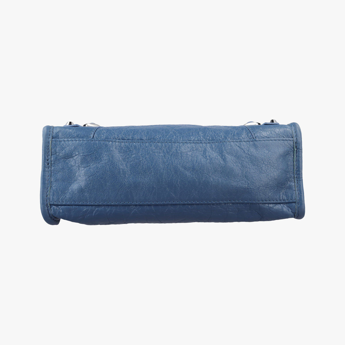Pre-owned Balenciaga Classic City Mini Blue Lambskin  handbag | stylenewstar