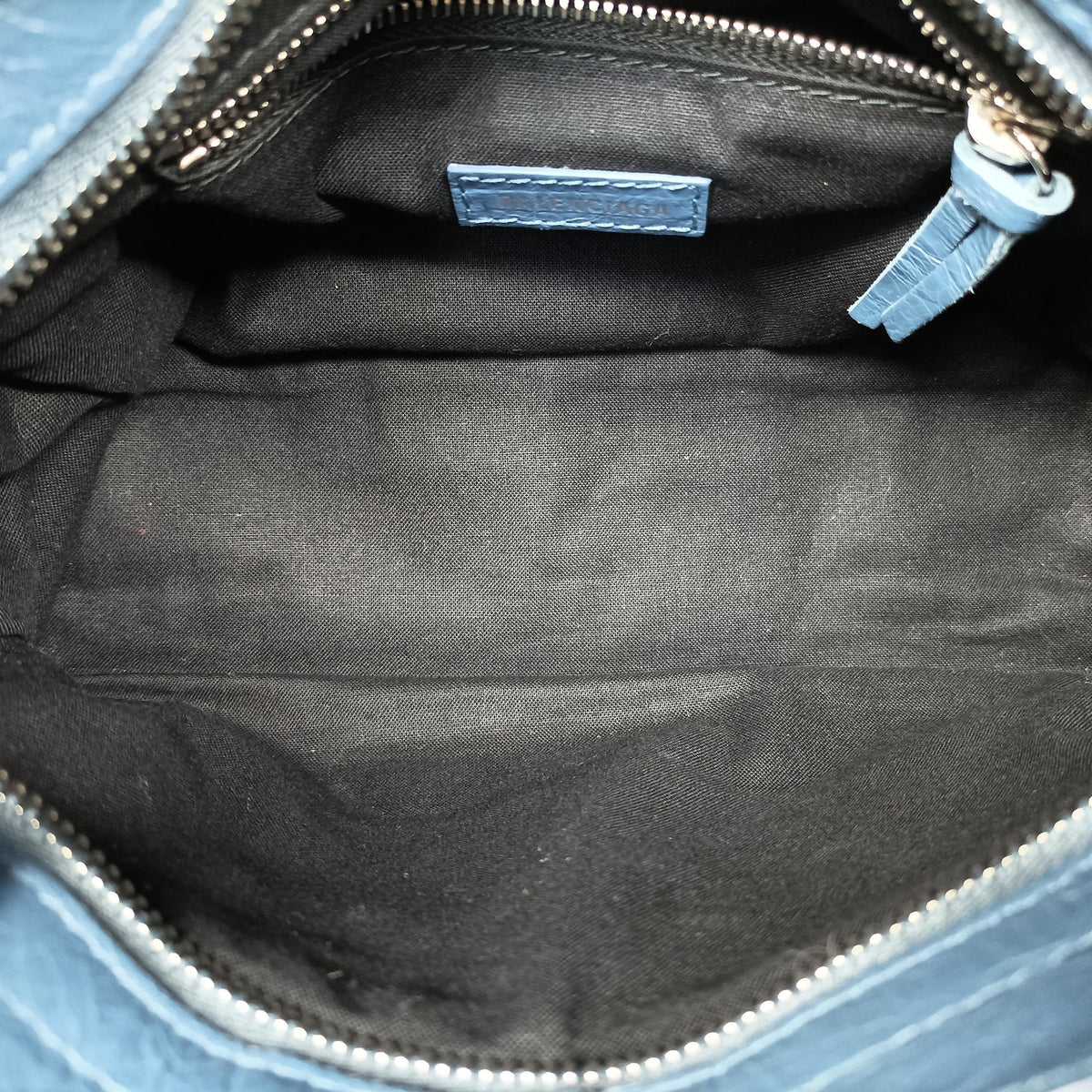Pre-owned Balenciaga Classic City Mini Blue Lambskin  handbag | stylenewstar