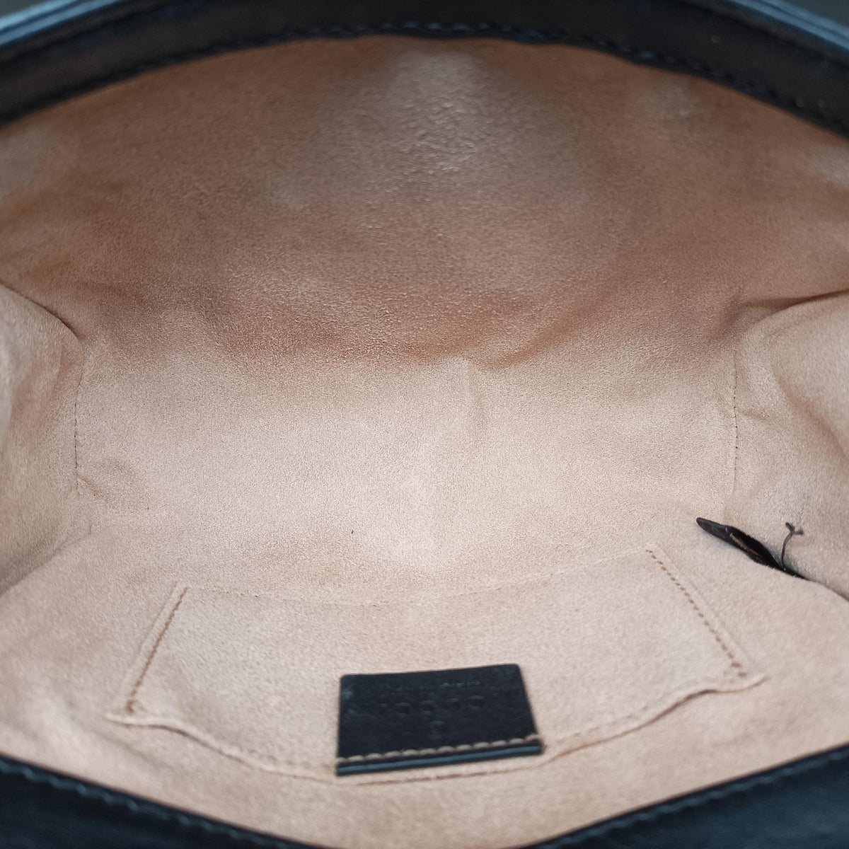 Pre-owned Gucci Padlock beige×black PVC coated canvas×Leather 409487 shoulderbag | stylenewstar