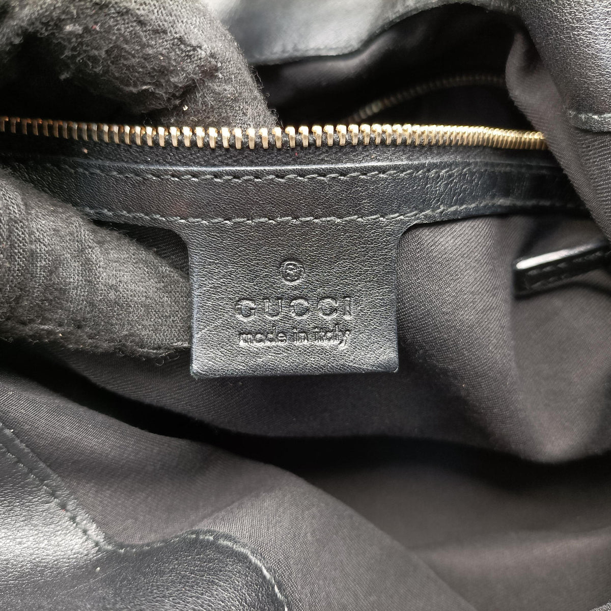 Pre-owned Gucci Bamboo Babouska Indy Hobo Black Leather 177139 shoulderbag | stylenewstar