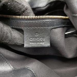 Pre-owned Gucci Bamboo Babouska Indy Hobo Black Leather 177139 shoulderbag | stylenewstar