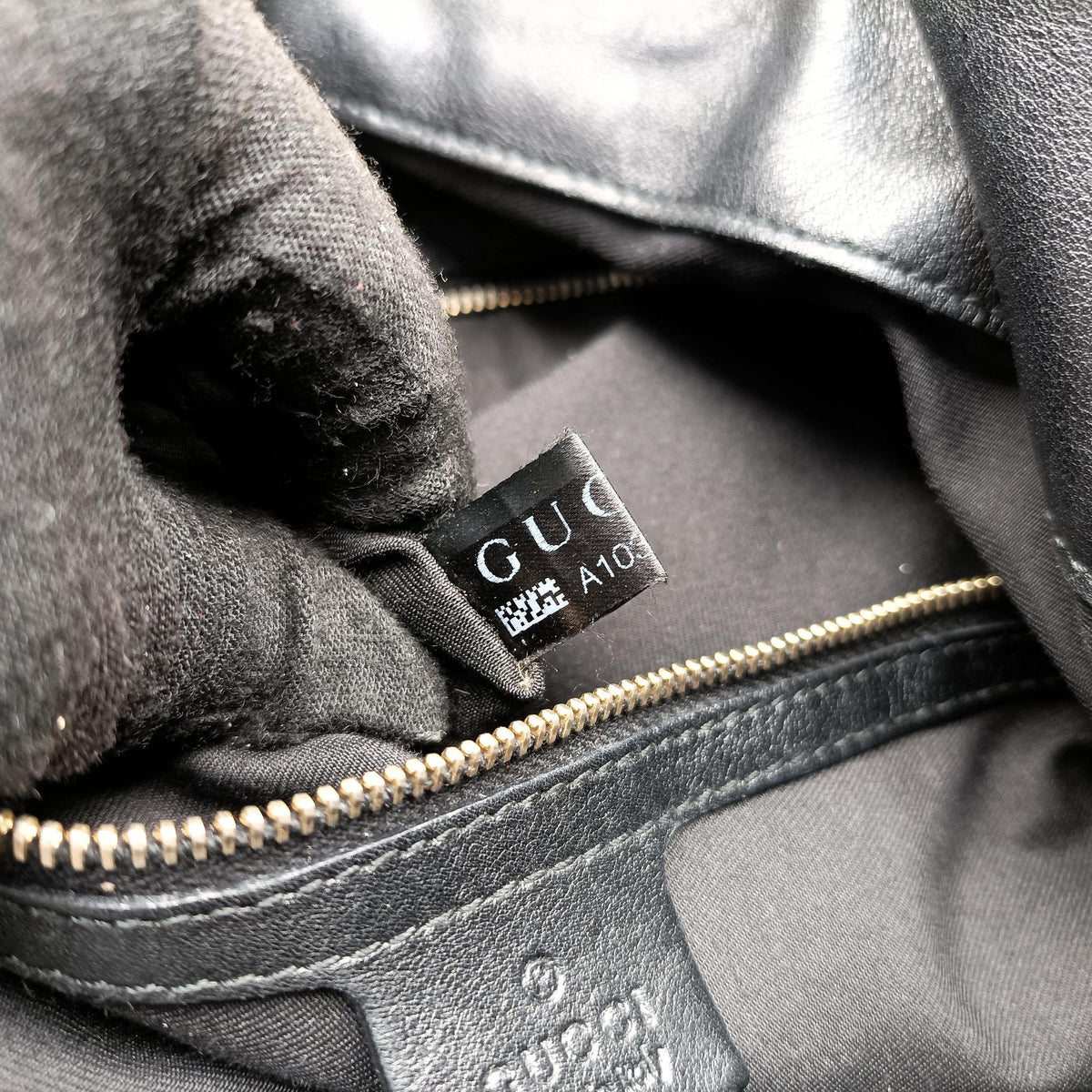 Pre-owned Gucci Bamboo Babouska Indy Hobo Black Leather 177139 shoulderbag | stylenewstar