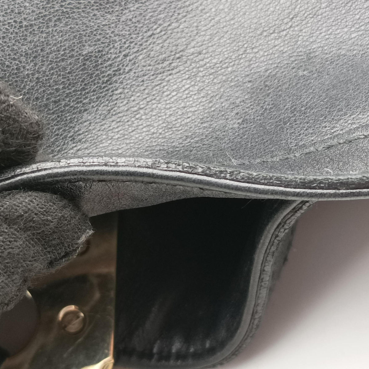 Pre-owned Gucci Bamboo Babouska Indy Hobo Black Leather 177139 shoulderbag | stylenewstar