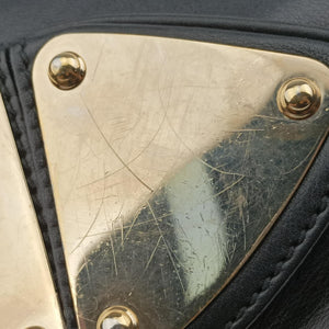 Pre-owned Gucci Bamboo Babouska Indy Hobo Black Leather 177139 shoulderbag | stylenewstar