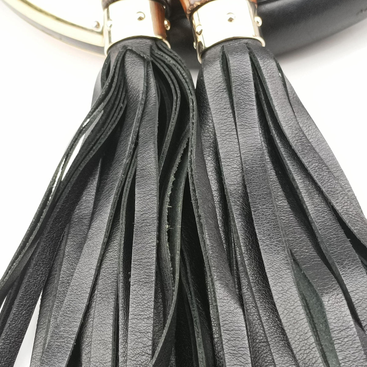 Pre-owned Gucci Bamboo Babouska Indy Hobo Black Leather 177139 shoulderbag | stylenewstar