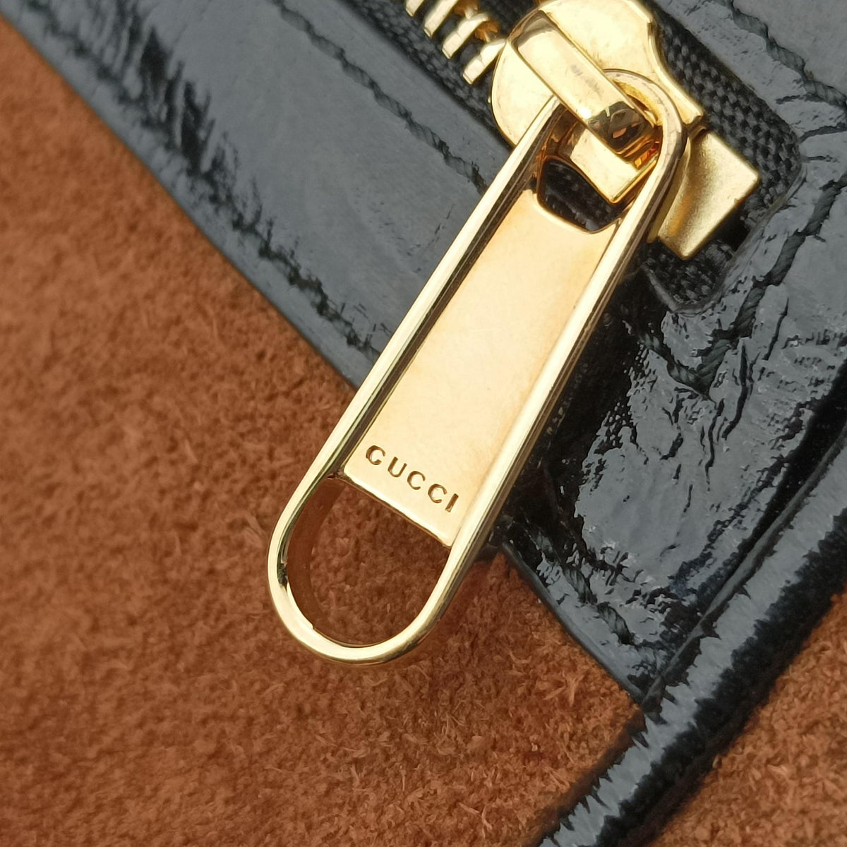 Secondhand Gucci Ophidia Brown×black×multi Suede×leather 573321 shoulderbag | stylenewstar