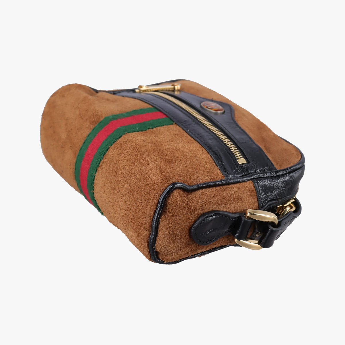 Secondhand Gucci Ophidia Brown×black×multi Suede×leather 573321 shoulderbag | stylenewstar