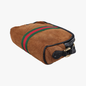 Secondhand Gucci Ophidia Brown×black×multi Suede×leather 573321 shoulderbag | stylenewstar