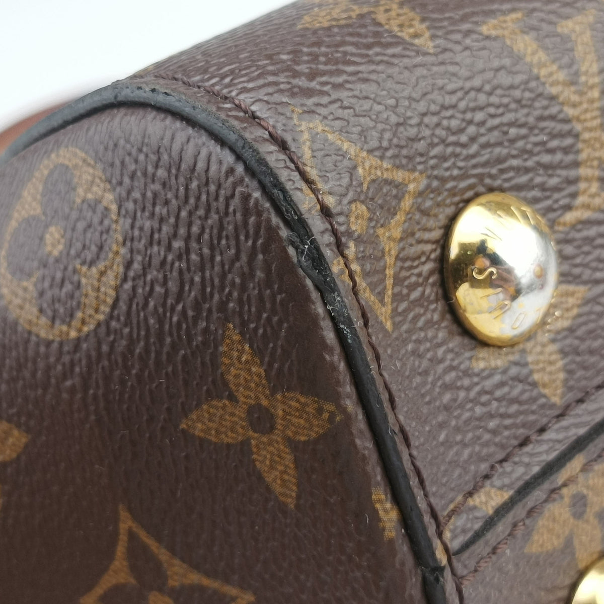 Pre-owned Louis Vuitton Cluny BB Brown Monogram canvas×calf leather M42738 shoulderbag | stylenewstar