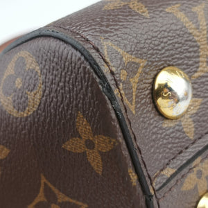 Pre-owned Louis Vuitton Cluny BB Brown Monogram canvas×calf leather M42738 shoulderbag | stylenewstar