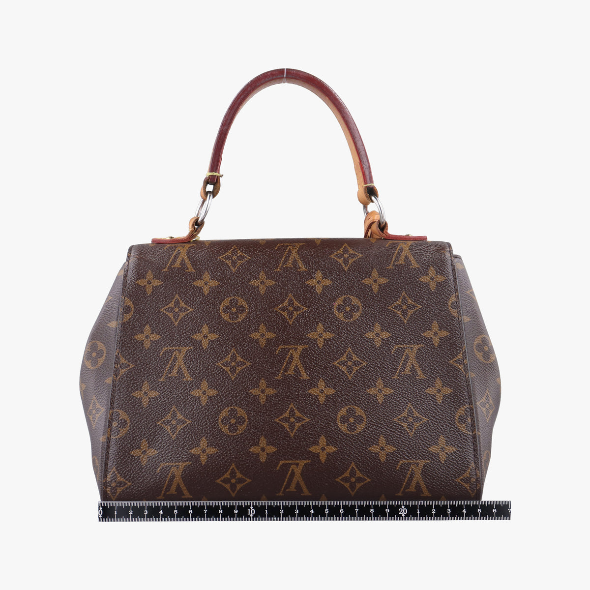 Pre-owned Louis Vuitton Cluny BB Brown Monogram canvas×calf leather M42738 shoulderbag | stylenewstar