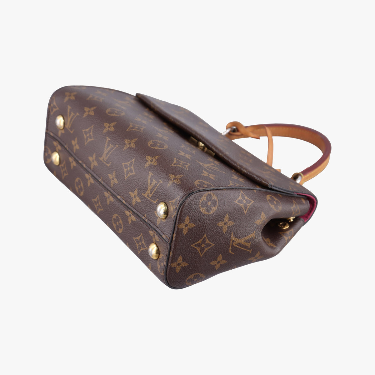Pre-owned Louis Vuitton Cluny BB Brown Monogram canvas×calf leather M42738 shoulderbag | stylenewstar