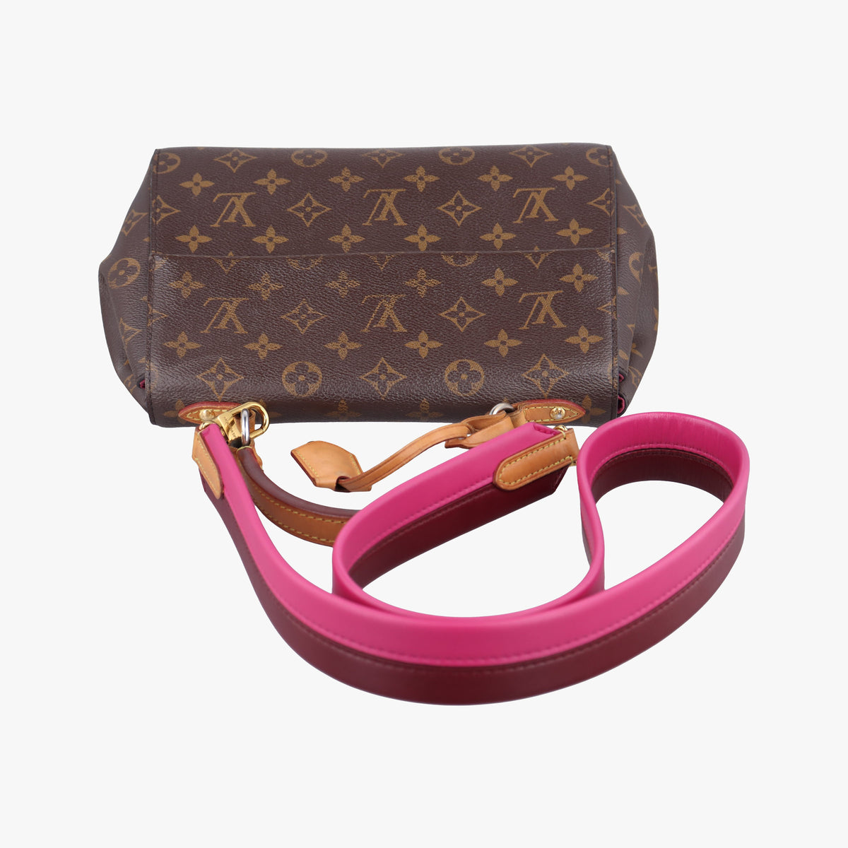 Pre-owned Louis Vuitton Cluny BB Brown Monogram canvas×calf leather M42738 shoulderbag | stylenewstar