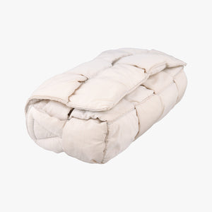 Pre-owned Bottega Veneta Padded CASSETTE White Nylon  shoulderbag | stylenewstar
