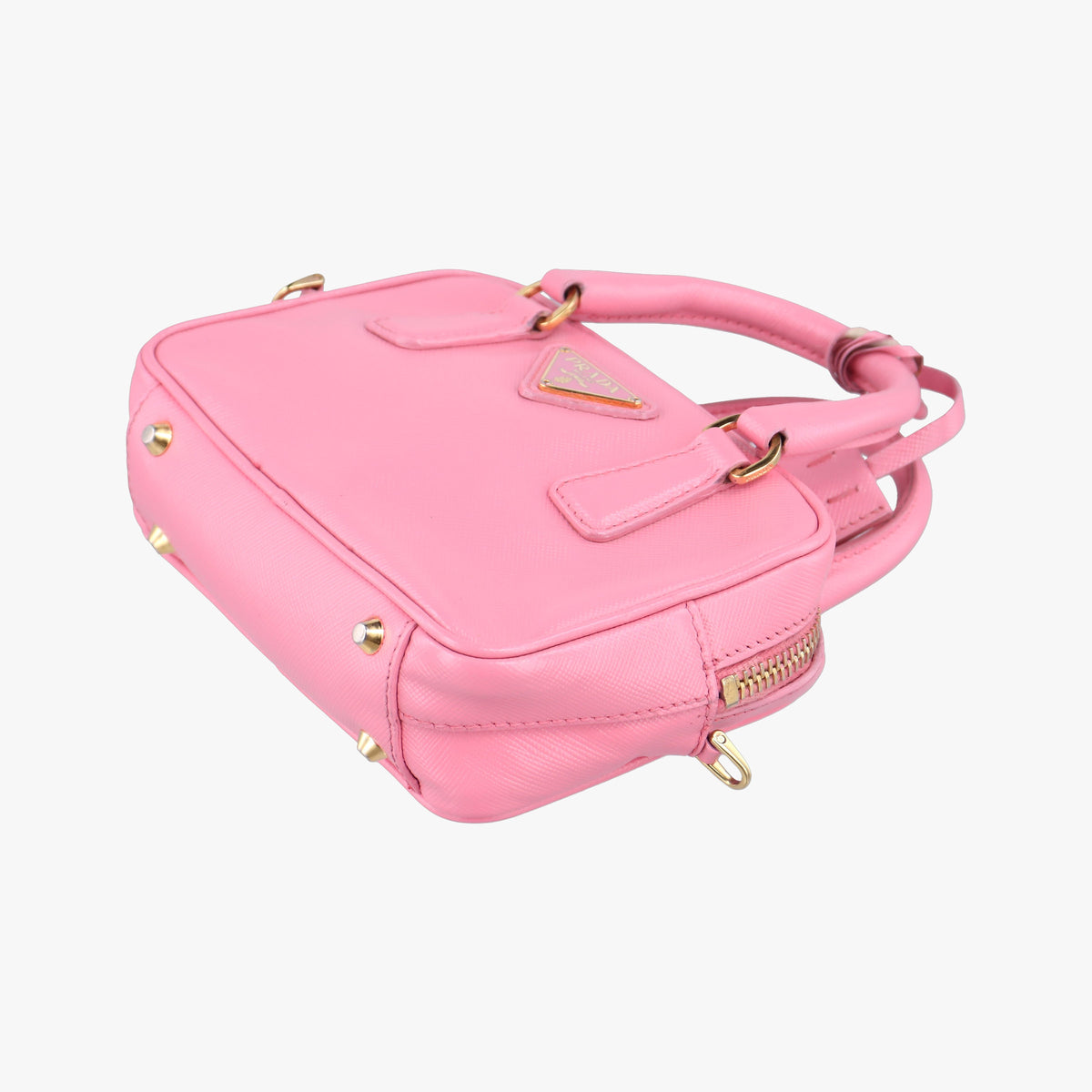 Pre-owned Prada Mini Boston bag Pink SAFFIANO　Leather BL0705 shoulderbag | stylenewstar