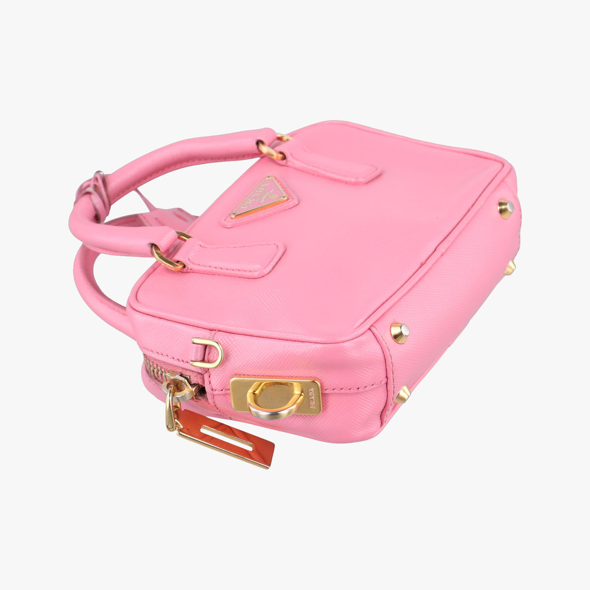 Pre-owned Prada Mini Boston bag Pink SAFFIANO　Leather BL0705 shoulderbag | stylenewstar