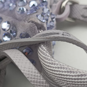 Pre-owned Prada Re-Edition 2000 Hobo Purple Satin×Rhinestones 1BC515 handbag | stylenewstar