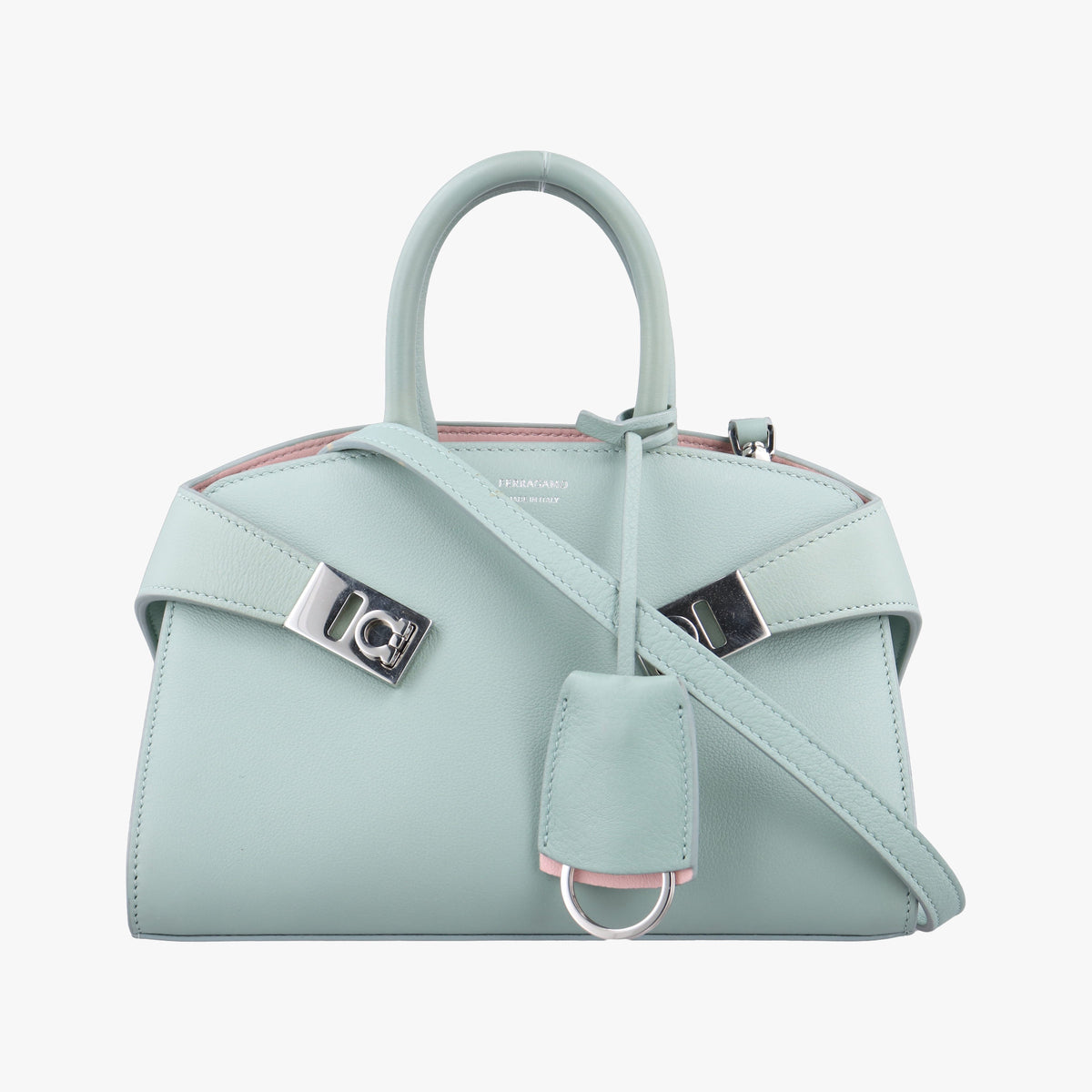 Secondhand Ferragamo Hug Blue leather 21 5975 shoulderbag | stylenewstar