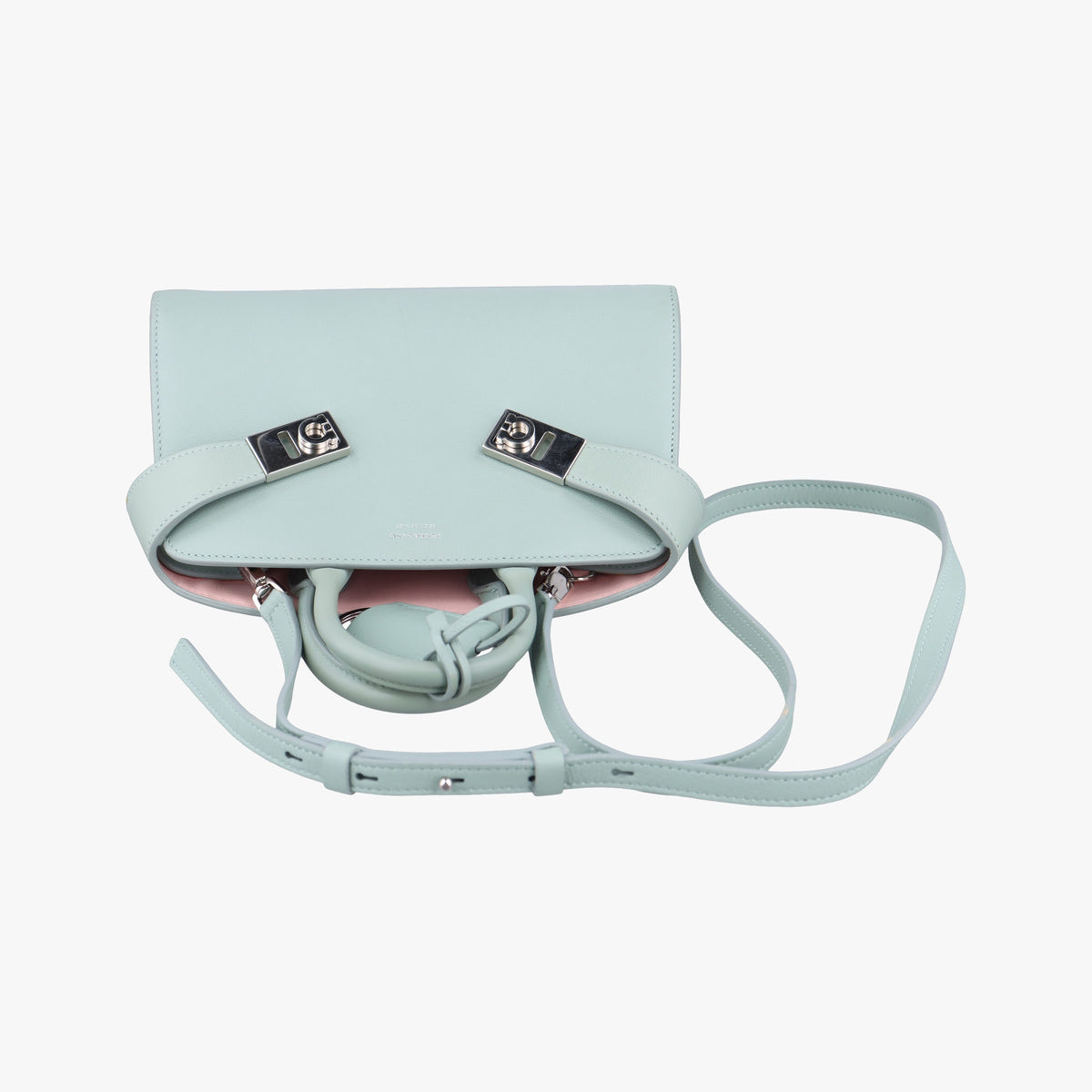Secondhand Ferragamo Hug Blue leather 21 5975 shoulderbag | stylenewstar
