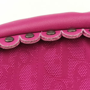 Pre-owned Christian Dior Oblique heart Rose Nylon  handbag | stylenewstar