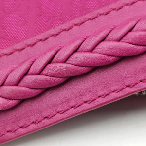 Pre-owned Christian Dior Oblique heart Rose Nylon  handbag | stylenewstar