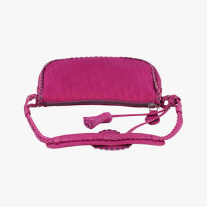 Pre-owned Christian Dior Oblique heart Rose Nylon  handbag | stylenewstar