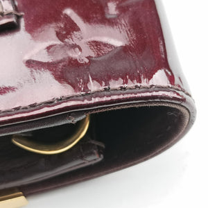 Pre-owned Louis Vuitton Rossmore MM Amarante Vernis M91551 clutchbag | stylenewstar