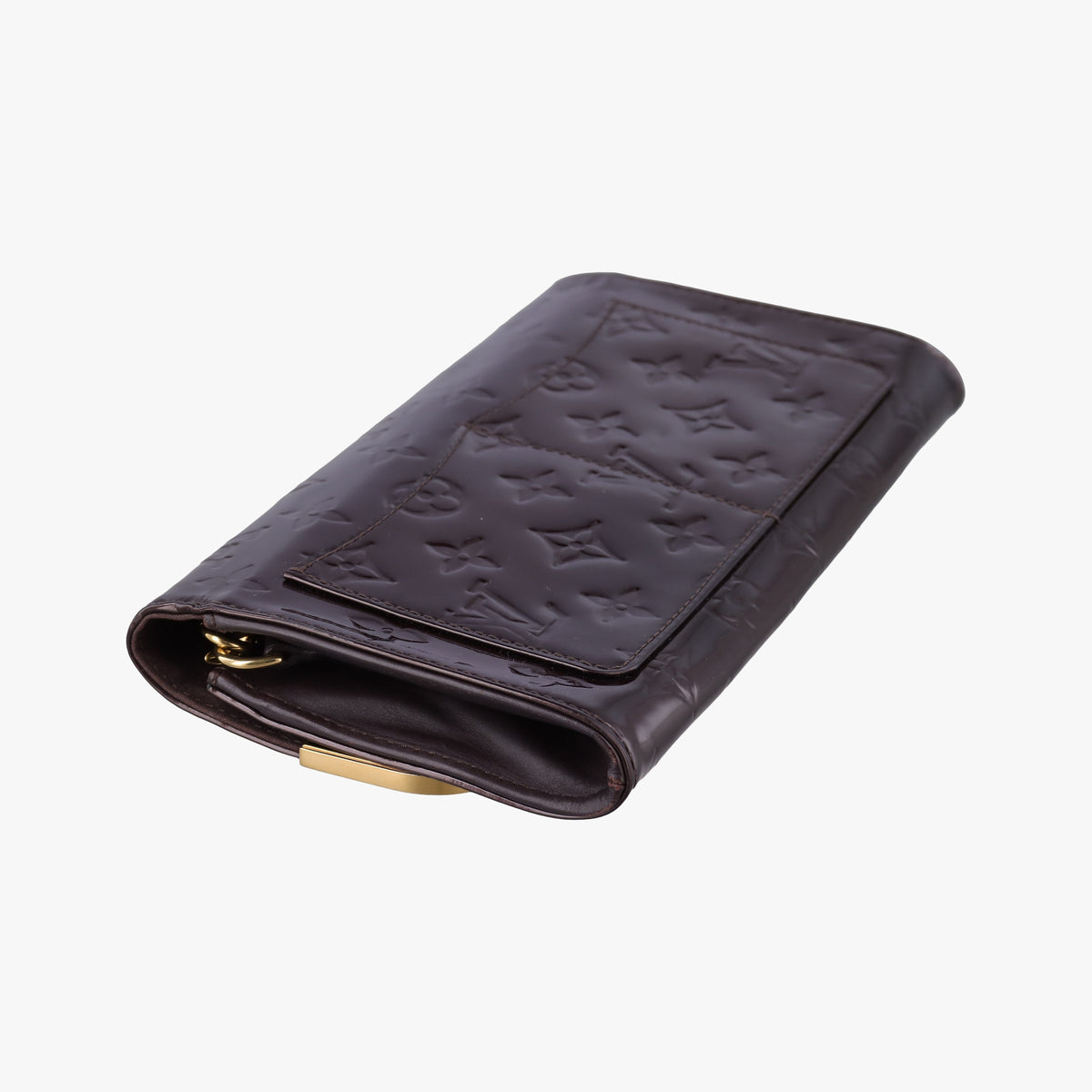 Pre-owned Louis Vuitton Rossmore MM Amarante Vernis M91551 clutchbag | stylenewstar
