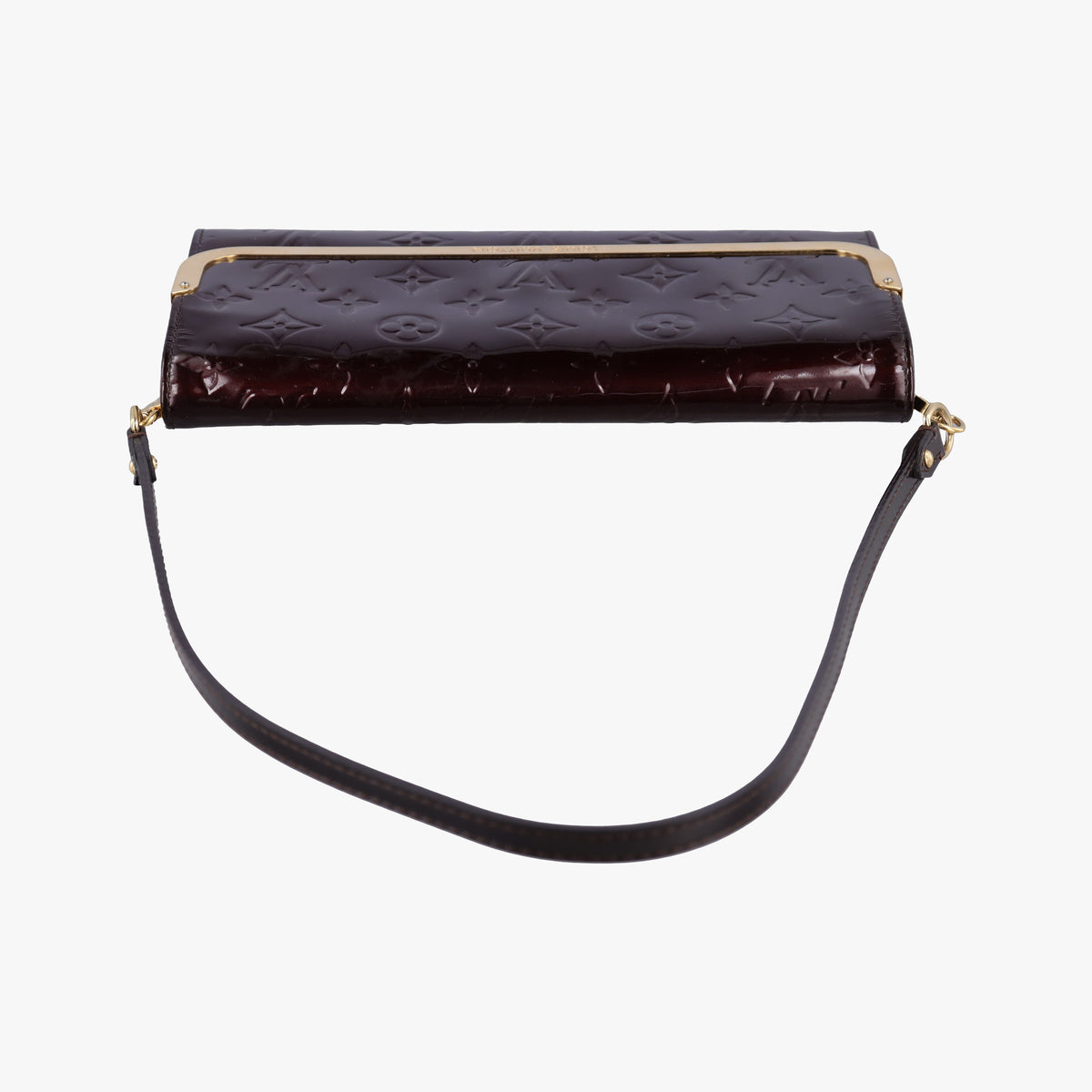 Pre-owned Louis Vuitton Rossmore MM Amarante Vernis M91551 clutchbag | stylenewstar