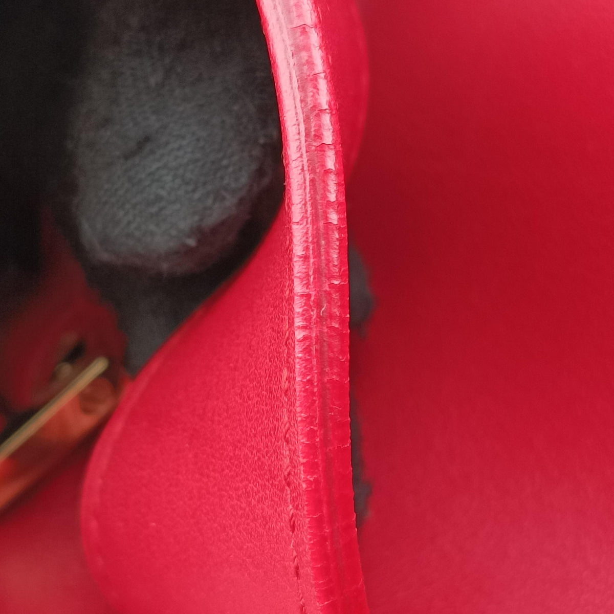 Vintage Yves Saint Laurent BABY CABAS Red Leather 394461 shoulderbag | stylenewstar